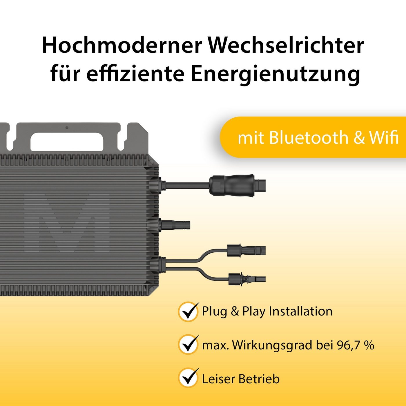 Marstek M2-800 Mikro-Wechselrichter des VALE Balkonkraftwerks